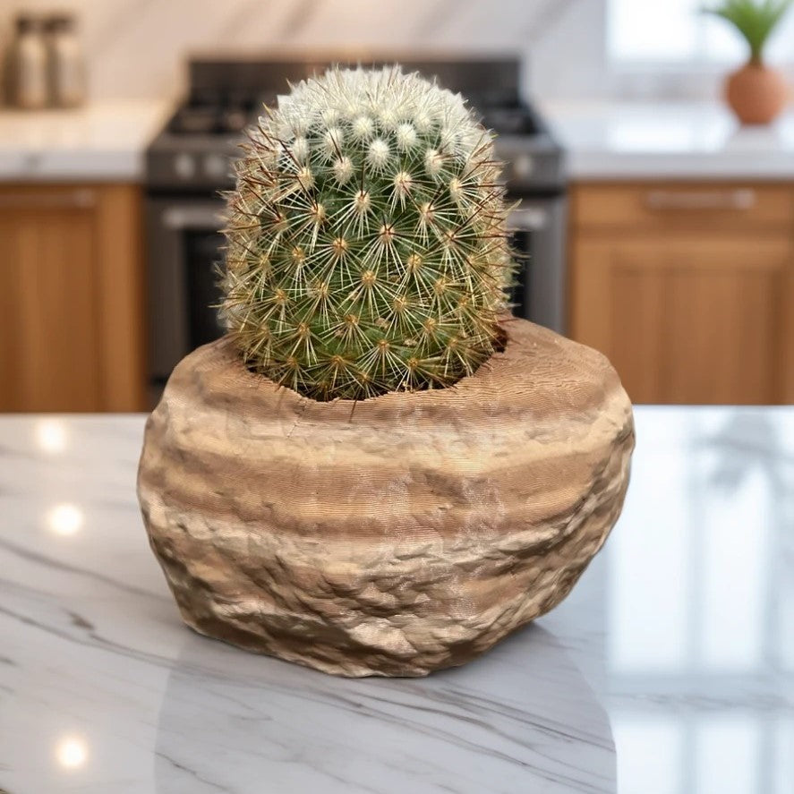 Rock Shaped Plant Pot (Sandstone)