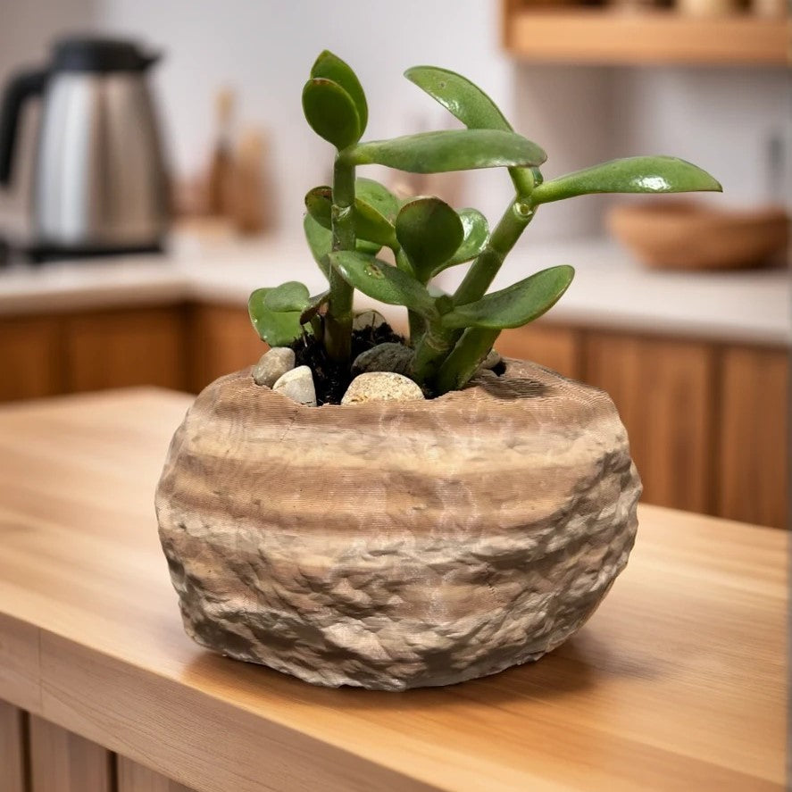 Rock Shaped Plant Pot (Sandstone)
