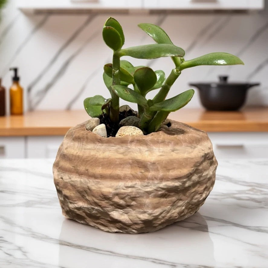 Rock Shaped Plant Pot (Sandstone)