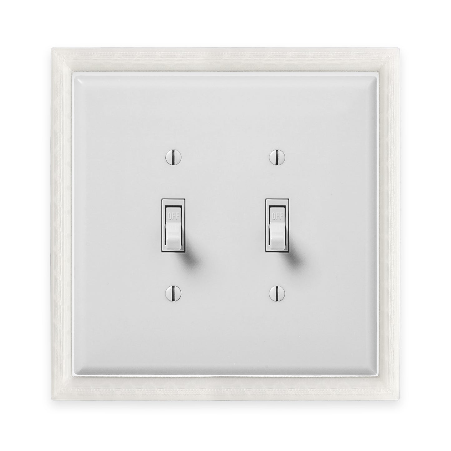 Glow in the Dark Light Switch Frame - Double Toggle