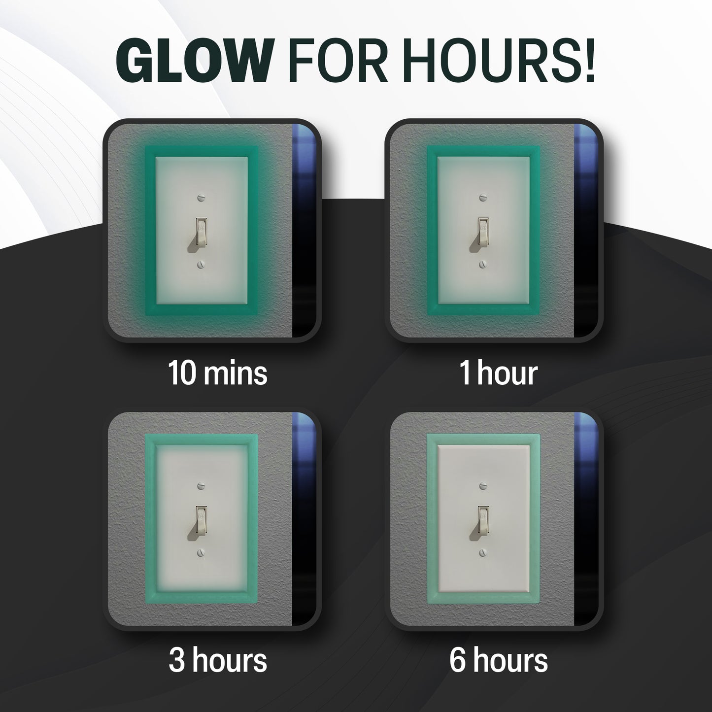 Glow In the Dark Light Switch Frame - Single Toggle